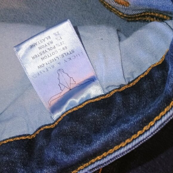 Lucky and Blessed Boutique Extreme Flare Size 18 Long Dark Blue Jeans - Picture 2 of 5